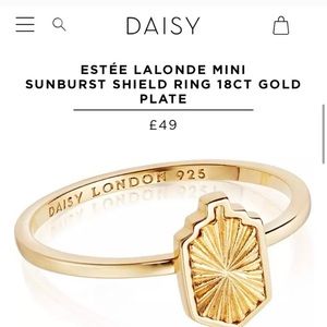 Daisy Estee Lalonde Sz 8 sunburst ring